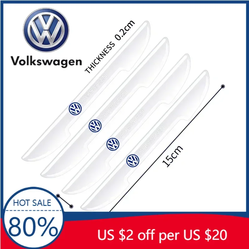 

Защитные накладки на кромки дверей автомобиля (4 шт.) для Volkswagen VW Scirocco, Jetta, Beetle, Golf, Passat, CC, Tiguan