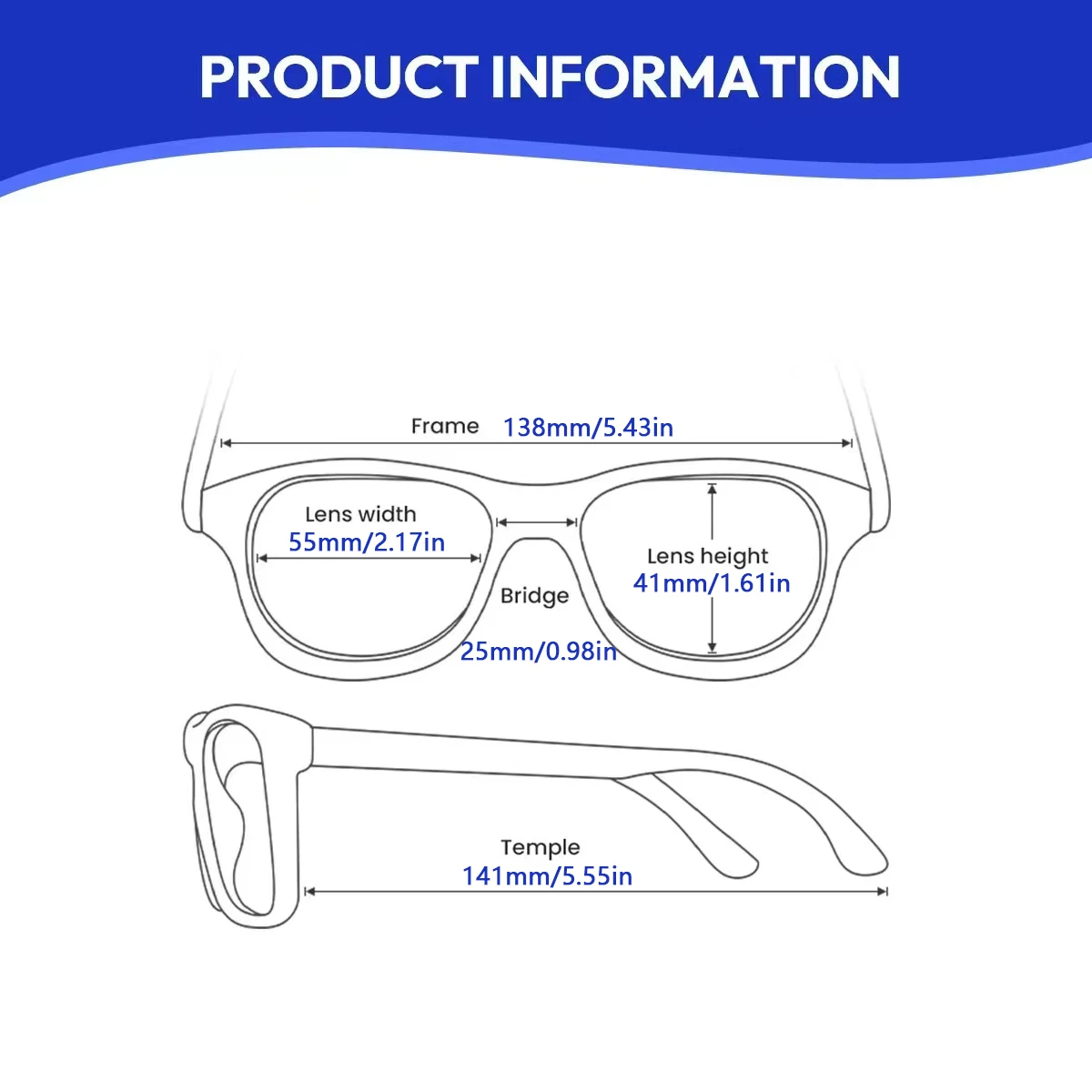 FYTOO Unisex Stylish Geometric Black Frames - Comfortable Acetate, Smooth Sleek Design, Great for Surprises, Removable Lenses.