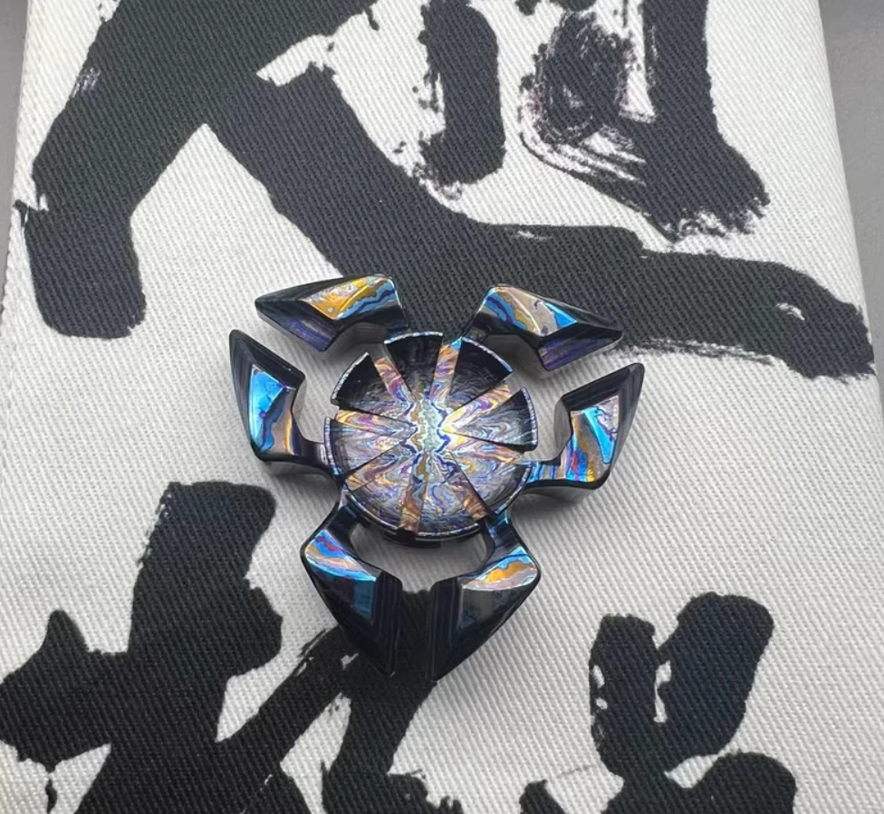 Usado edc magic play três páginas escorpião zircuti spinner ponta do dedo giroscópio brinquedos de descompressão