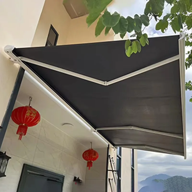 Custom High Quality Side Awning Pull Out Awning Retractable Frame Sun Shade Caravan Butterfly Retractable Awning