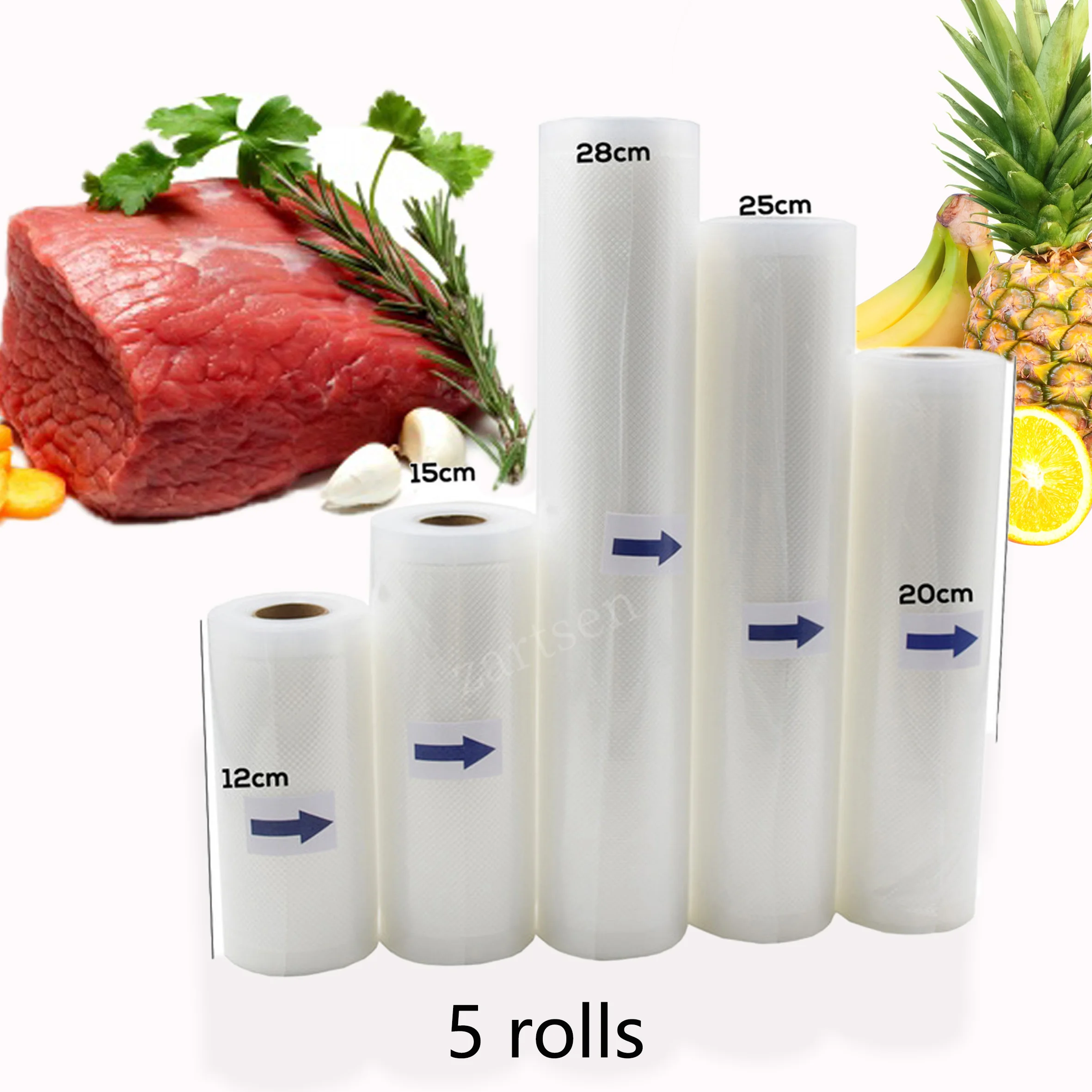 Household Food saver Vacuum bag Storage Bags Machine Film Sealer Vacuum Packer Saran Wrap Food Fresh Keeping 1 Roll