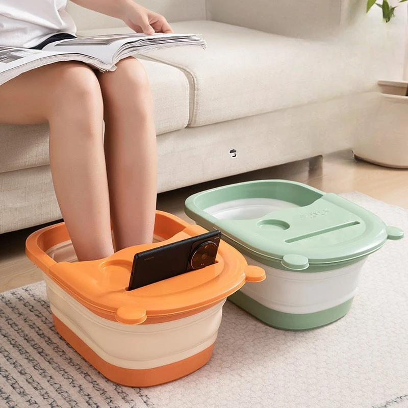 

Foldable Foot Bath Bucket Massage Wash Basin Home Laundry Tub Bucket Children's Foot Bath Basin Portable