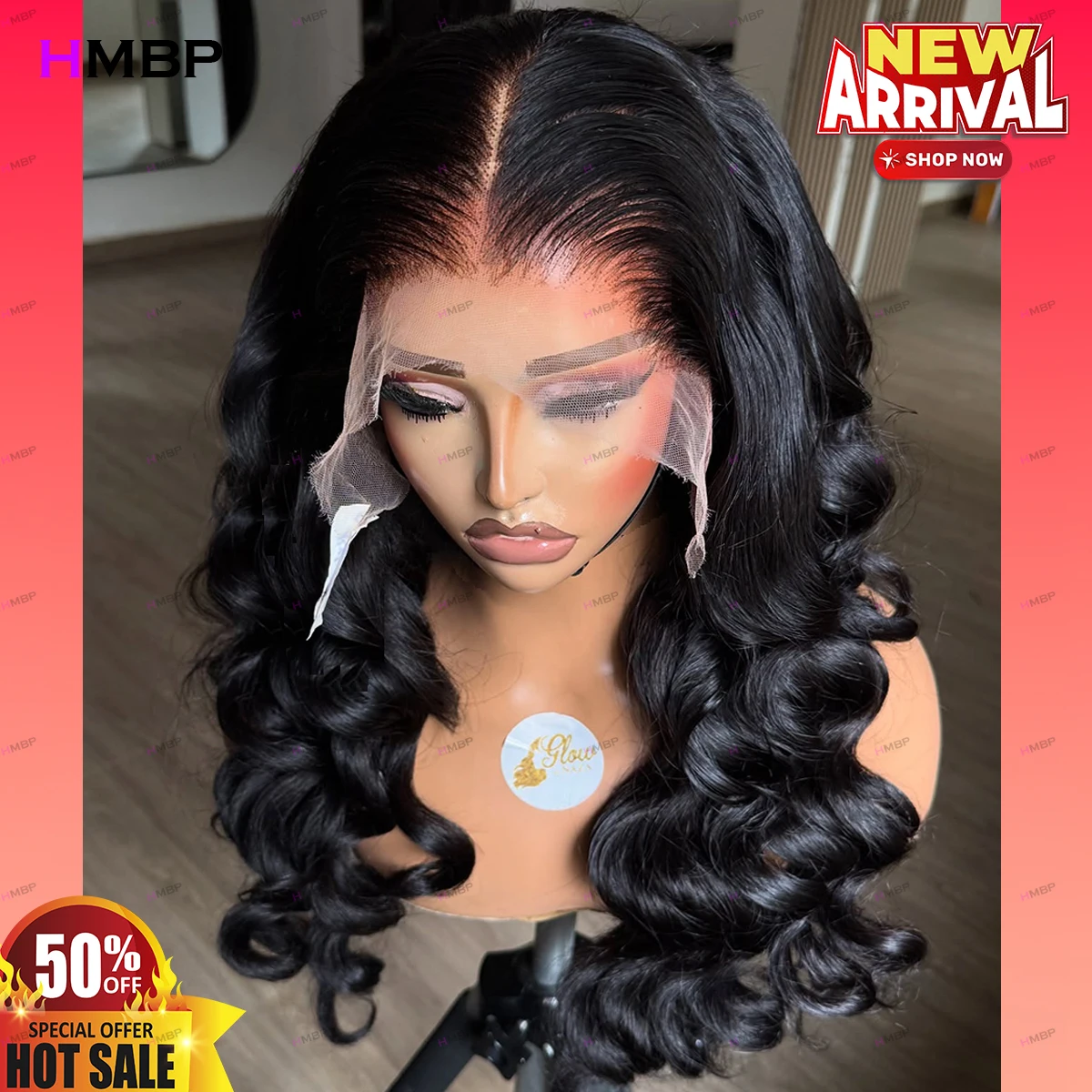 شعر مستعار مموج بدون صمغ باروكات أمامية من الدانتيل شعر بشري جاهز للارتداء 360/13X6 HD باروكات من الدانتيل شعر مستعار مقطّع مسبقًا 30 32 بوصة للنساء #3