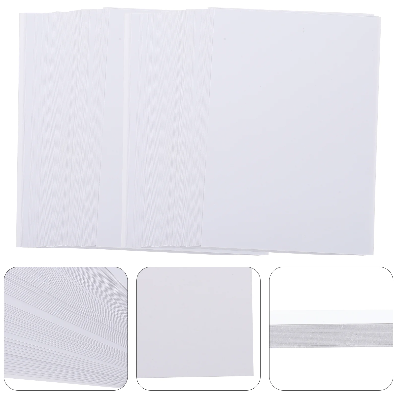 100 Sheets Printer Paper Photo Coated Printing for Picture Useful Papers Professional Colorful White High-glossy Nice