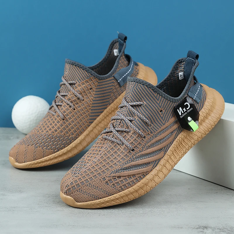 YRZL Zapatos de entrenamiento de gimnasia para hombres 2025 Zapatillas cómodas antideslizantes Zapatos ligeros para caminar Zapatos casuales sin cordones para entrenamientos