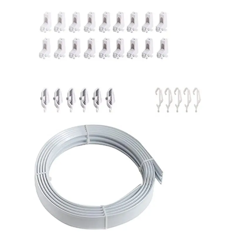 ABBP-Ceiling Curtain Track, 6M, Ceiling Track Ceiling Mount, For Curtain Track With Track Curtain System, RV Curtain Spacer