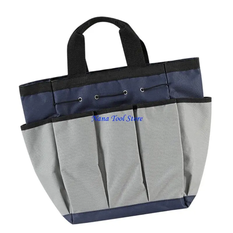 31GJ MultiPocket Garden Tool Bag Organizers Heavy Duty Fabric Cloth Waterproof Design