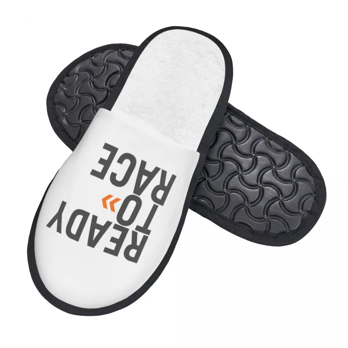 Custom Ready To Race Memory Foam Slippers Women Comfy Warm Motorcycle Rider Racing Sport House Slippers