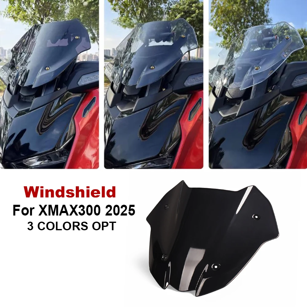 

Motorcycle Sport Windshield WindScreen Visor Viser For YAMAHA XMAX300 Xmax300 XMAX 300 X-MAX300 X MAX 300 2025