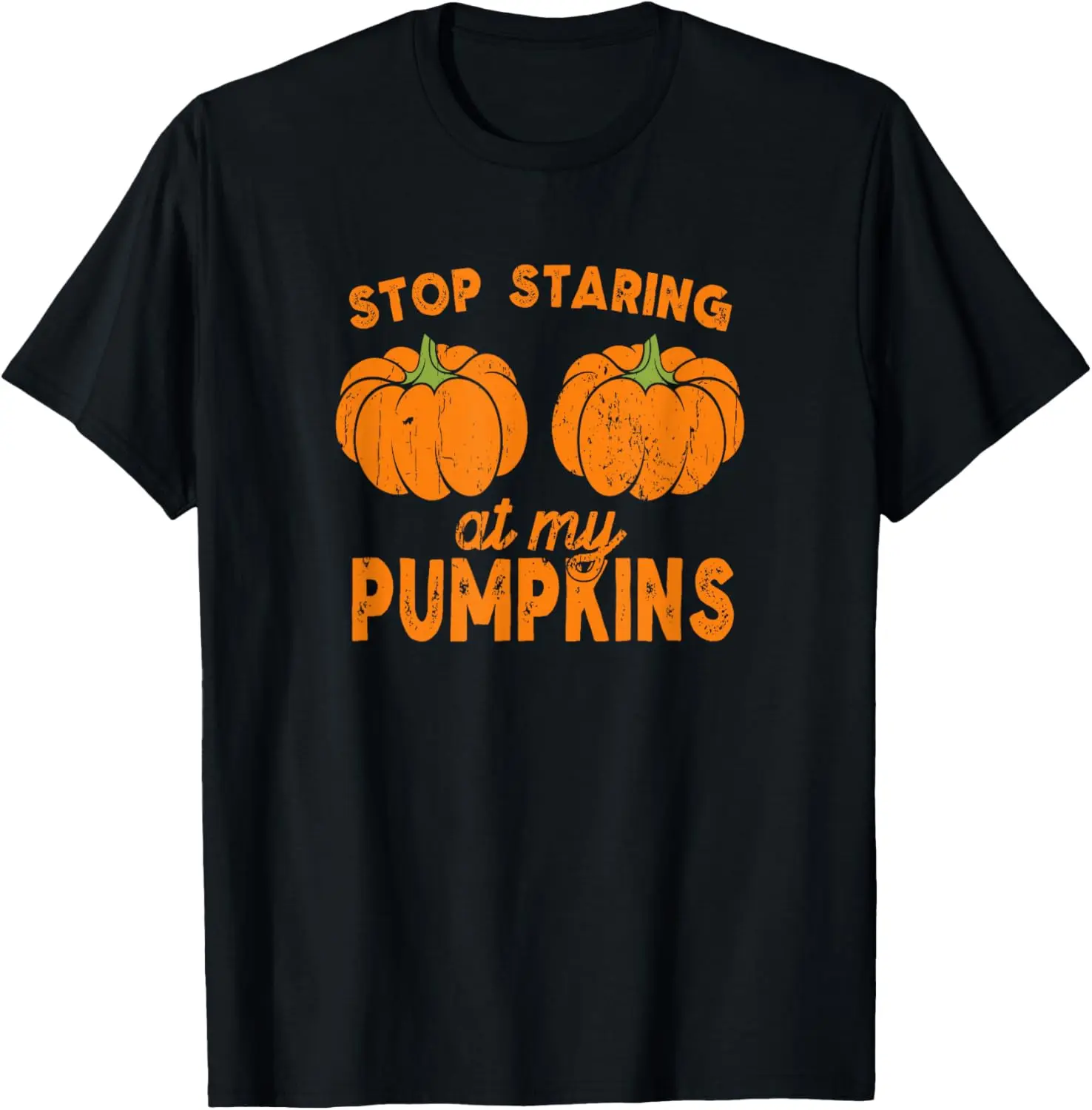 Boobs Halloween Apparel Pumpkin Pun Adult Humor Dirty Jokes T-Shirt