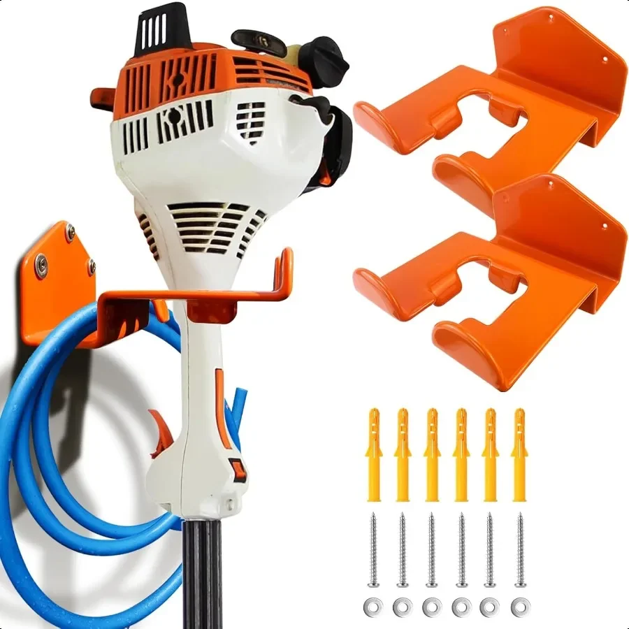 

Weedeater Hanger 2 Pack Weed Eater Hanger for Wall Heavy Duty Weed Wacker Hooks for Garage Garage Organization Storage Shed Org