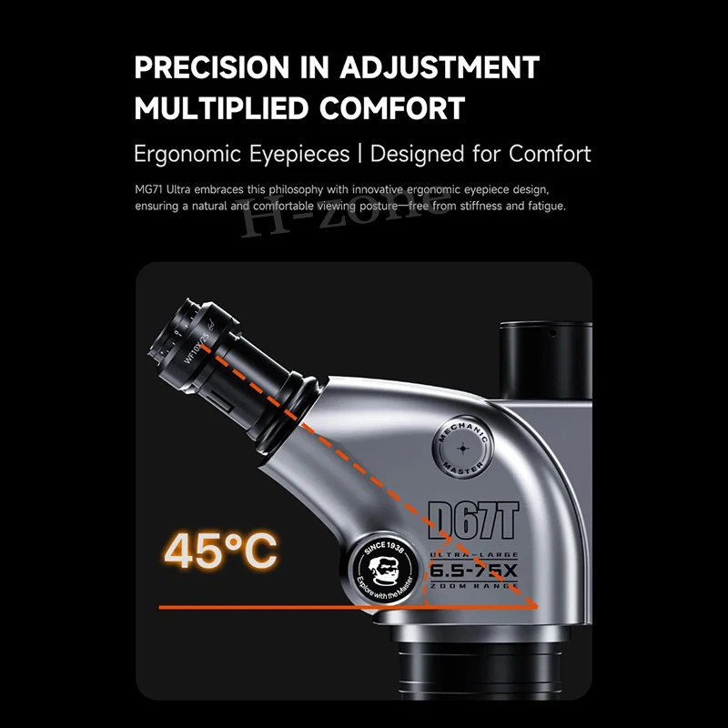 MECHANIC D67T-B11 Trinocular Microscope 6.5X-75X Zoom Industrial Thermal 4K Camera For Mobile Phones Motherboard Repair tools view 5