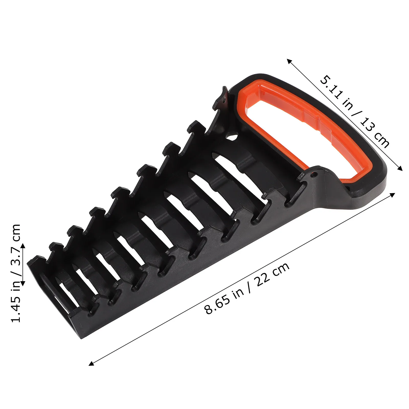 8 Slot Wrench Organizer Ratchet Wrench Holder Heavy Duty Tool Storage Rack for Workshop Factory Home Office Pegboard Mounting