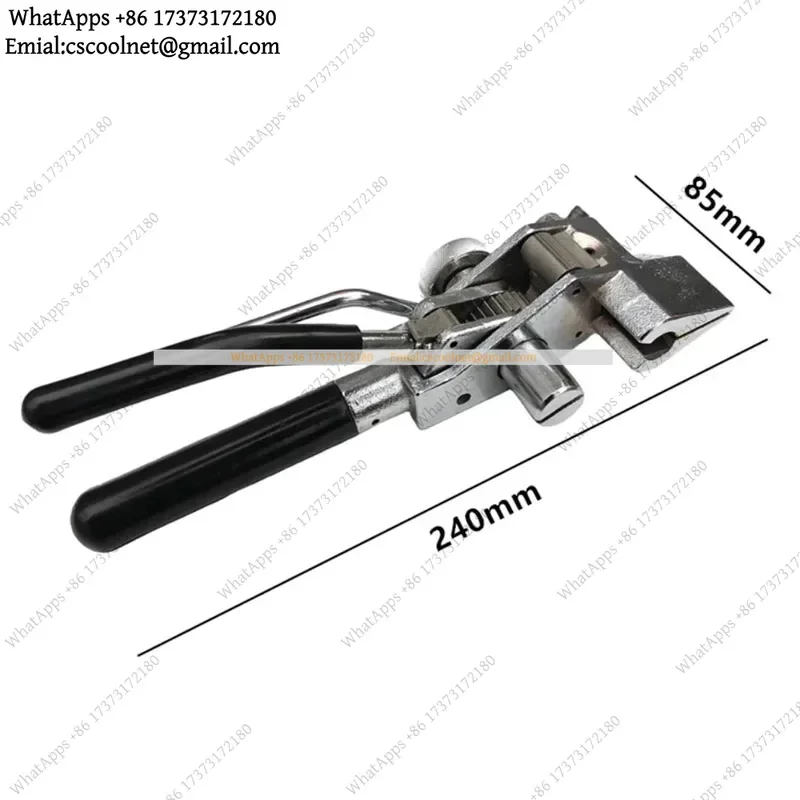 JS02 Manual Stainless Steel Cable Tie Tool, Alloy Steel Blade, Cutting Width up to 25mm, Thickness up to 1.2mm