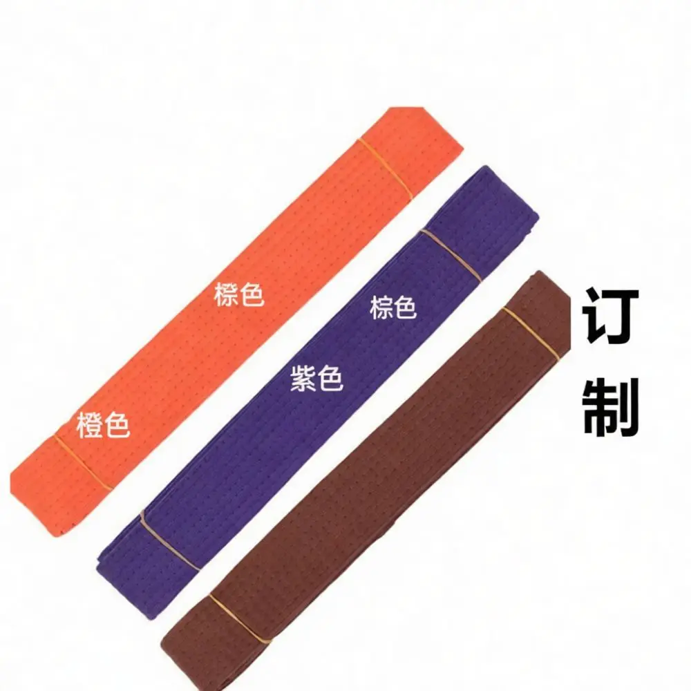 Martial Arts Belt Karate Taekwondo Judo Professional Training Sash Student Ranking Colored Waistband Embroidery Cotton Gear