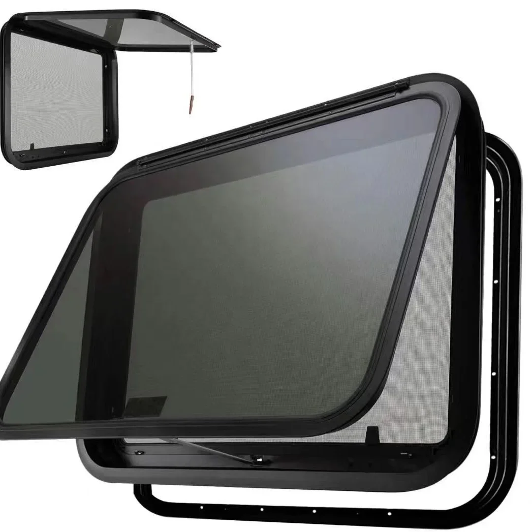 High-quality single-layer tempered glass sliding RV windows RV door and window accessories