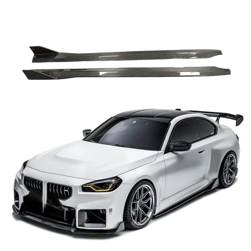 Hot Selling Dry Carbon Fiber Side Skirt Extension Body Kit Customized Upgrade Auto Exterior Mod Accessories