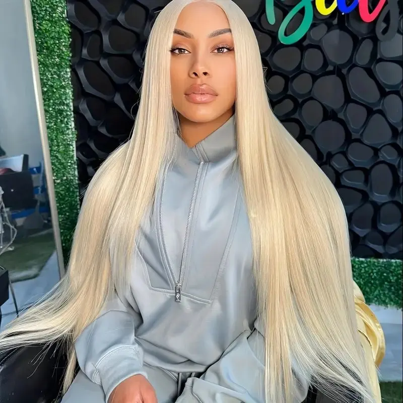 13x4 Glueless 13x6 HD Lace Frontal Wig 150 Density 613 Blonde Human Hair Wigs 30 Inch Straight Pre Bleached Brazilian