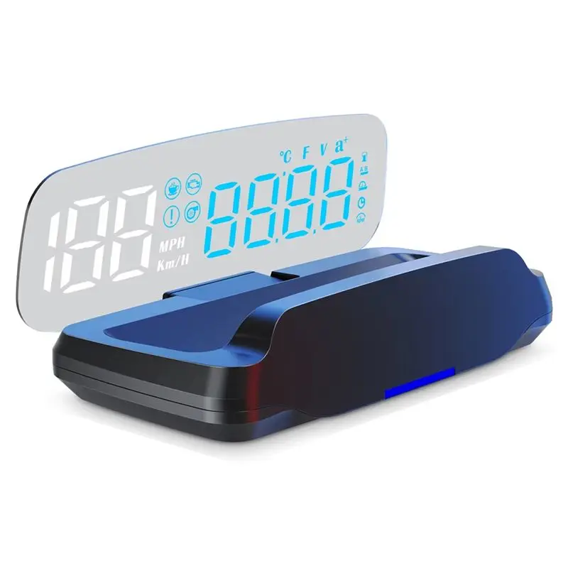 

C7B Car OBD HUD Head Up Display Speedometer With Voltmeter Compass Water Temp Projector Navigation Smartphone Holder-N31R