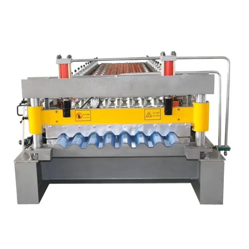 YG Customized PPGI GI Metal Iron Wave Shaped Tile Roof Sheet Corrugated Cold Roll Forming Making Machine For Sale