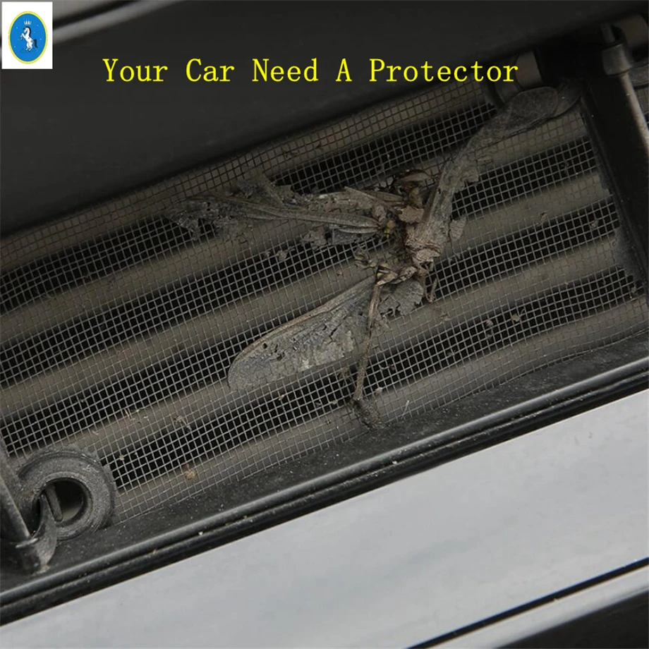 Auto Insect Screening Mesh Front Grille Insert Net Protection Kit For Kia Carnival KA4 2021 2022 2023 2024 Exterior Accessories