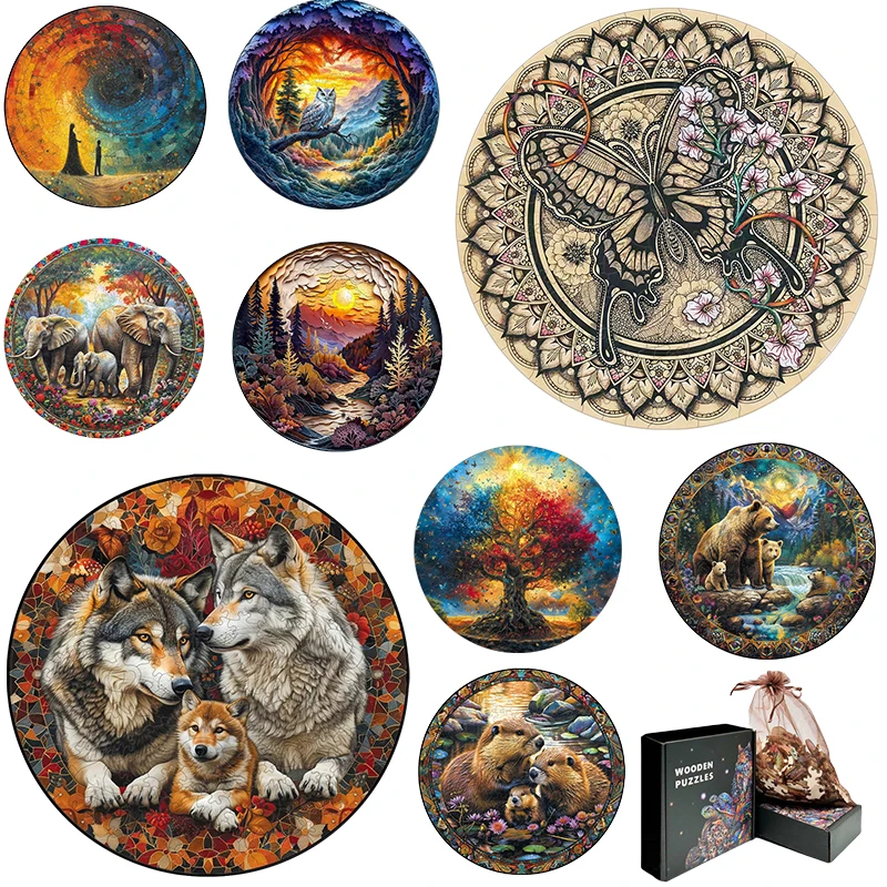 

Child Toy Adult Puzzle Magical Animal Wooden Children's Puzzle Decryption Toy Wood Puzzle Girl Gift Family Interactive Game