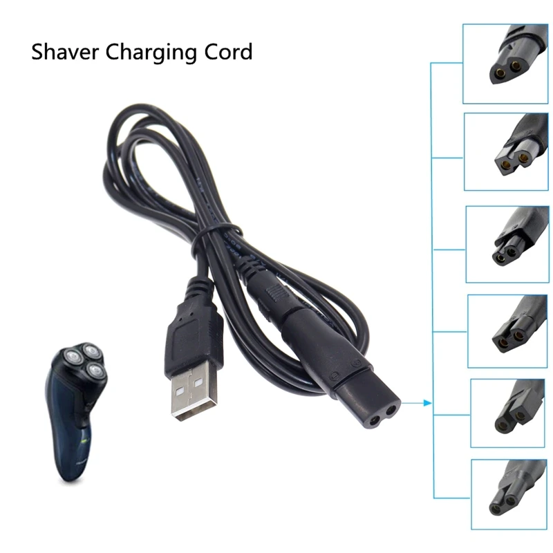 Universal Hair Clippers Cable DC Connector USB Adapter Charging Heads Power Cord Razor Charger Charger Convetor