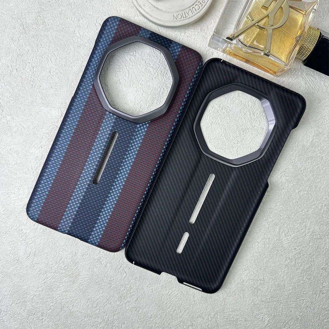Custodia per telefono in vera fibra di carbonio ACC-Carbon per Huawei Mate 70RS Cover per telefono antigoccia e antiscivolo in fibra aramidica