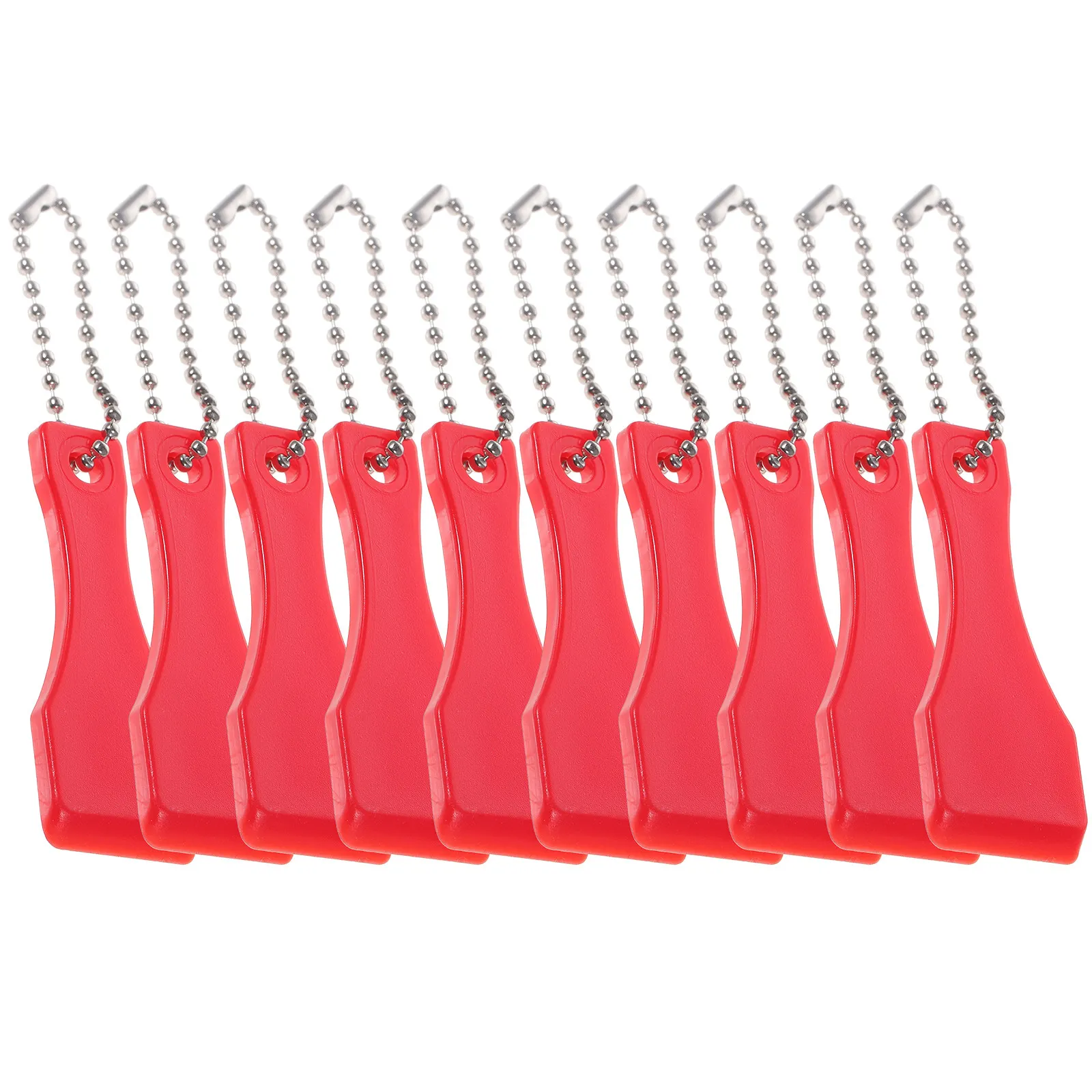 10pcs Plastic Scratch Card Scratcher Tool – Compact Lightweight Keychain for Lottery Tickets