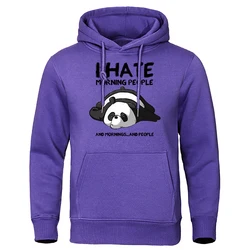 I Hate The Good Morning Man From Theduc Men'S Sweatshirt Hip Hop Warm Hooded Casual Fit Hoodies Harajuku Big Size Pullover