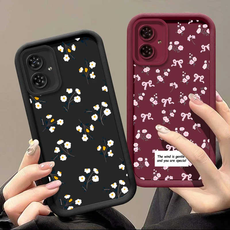 G54 Lovely Flower New Sky Eye Phone Case For Motorola Moto G54 G24 G30 G34 G53 G84 E40 G54Power G24Power E32 E30 E13 E22 Cover