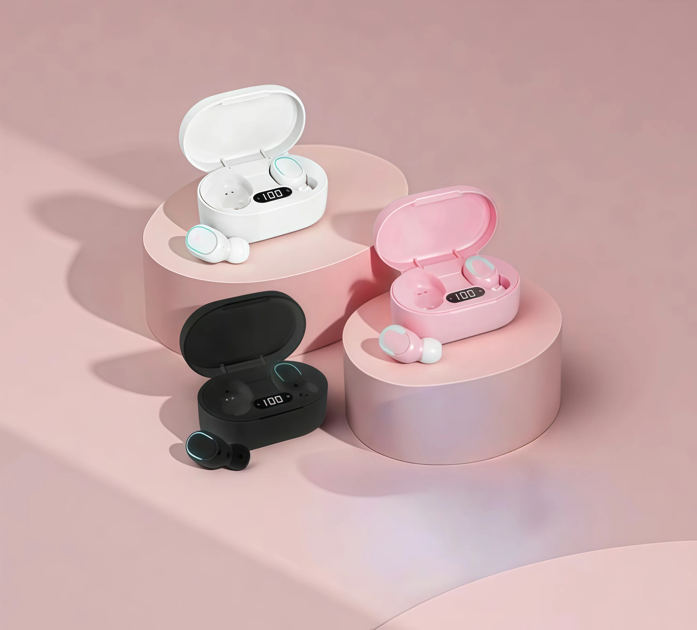 TWS Bluetooth Earphones Wireless bluetooth headset Noise Cancelling Headsets With Microphone Headphones for smartphones