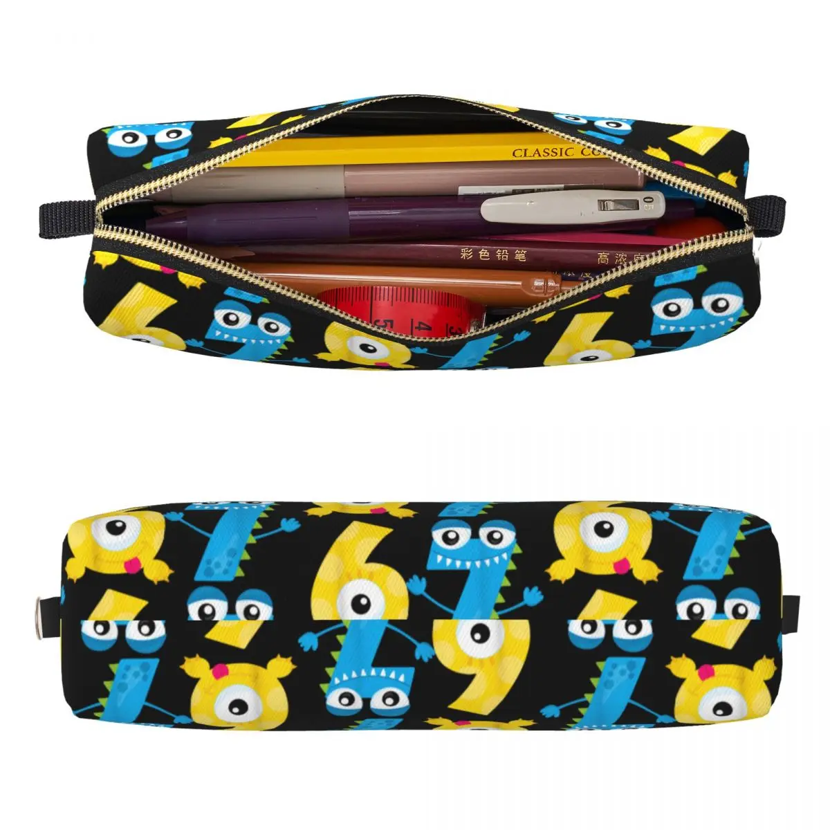 Bruh 67 Six Seven Monsters 6-7 Pencil Case Creative Funny Brainrot Meme Pen Bags Student School Supplies Cosmetic Pencil Box