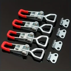 4pcs Heavy Duty Iron Adjustable Strap Latch Latch Latch Latch Latch Clamp Bolt Type Quick Clamp Accessories Horizontal Clamp