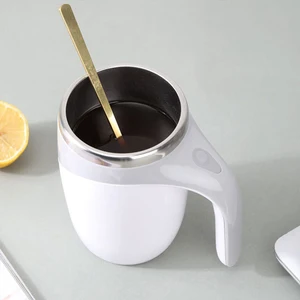 380 ml Cúp từ tính tự động di động với kích động tự động, cốc hỗn hợp pin điện cho cà phê và sữa 10 Cup sữa bán hàng chính - №6