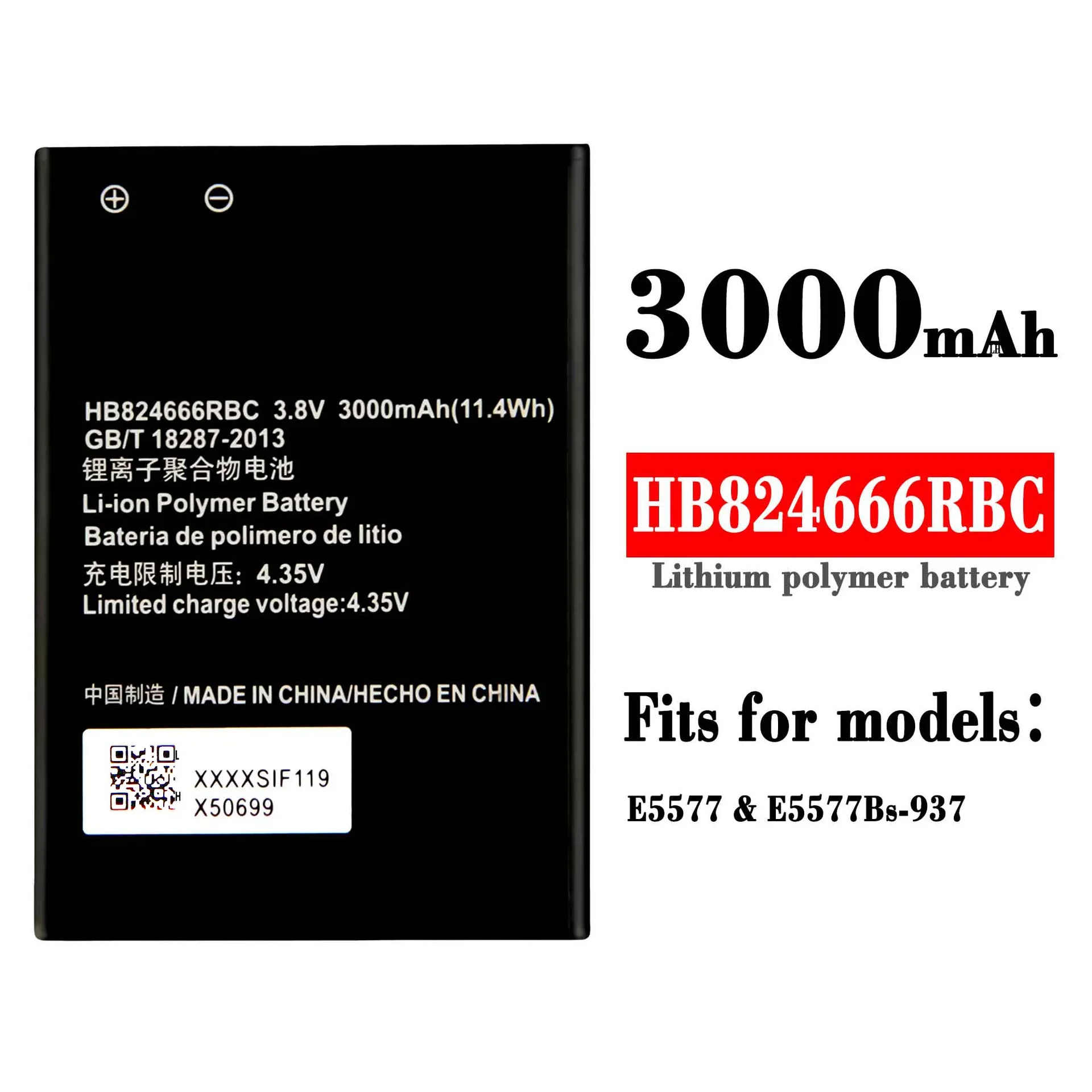 HB824666RBC Battery 3000mAh For Huawei Huawei E5577 E5577Bs-937 Mobile Phone Rechargeable New Bateria +Free Tools