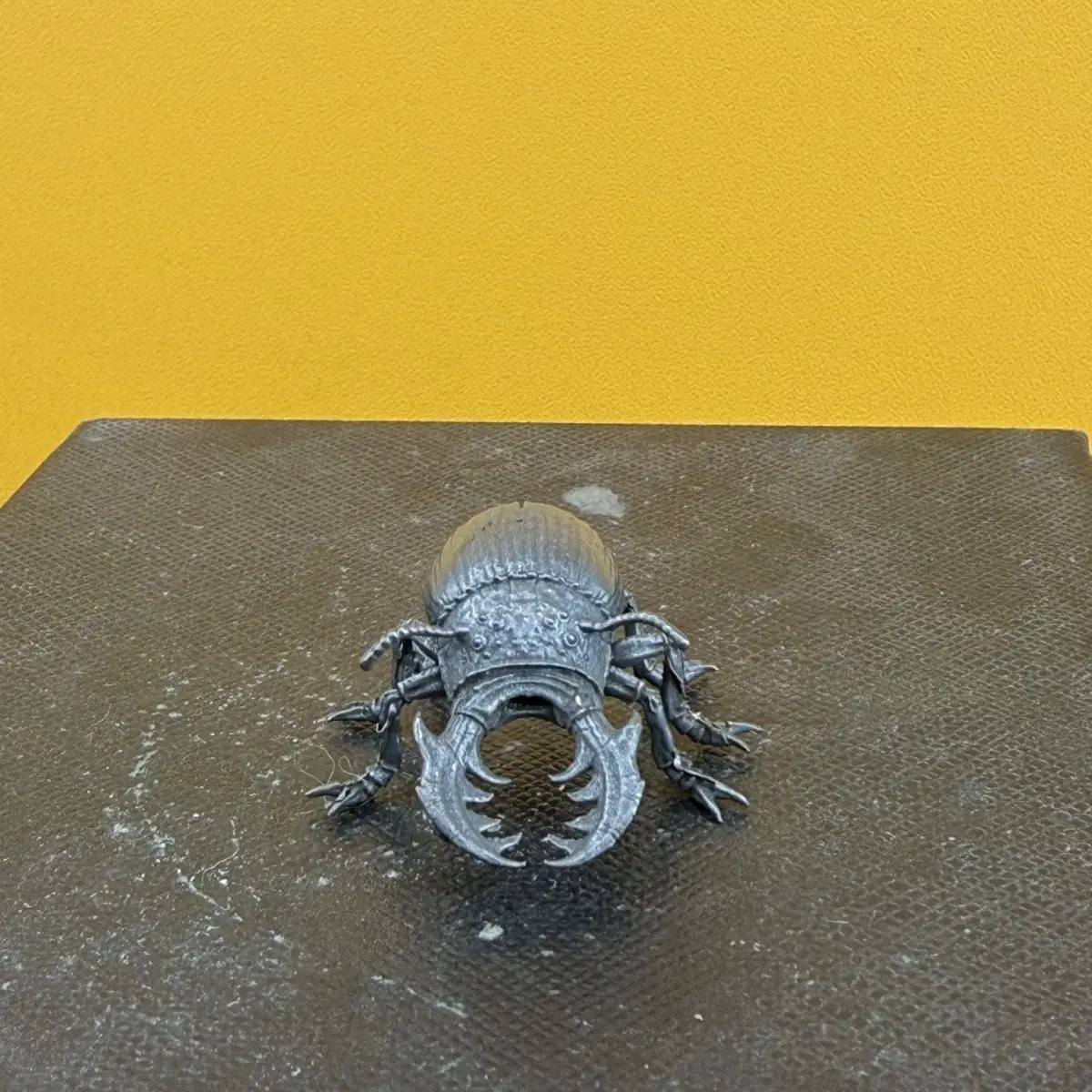 

Brass Beetle Figurine- Mini Stag Rhinoceros Beetle Sculpture Insect Collection for Garden Decor Desktop Micro Landscape Ornament