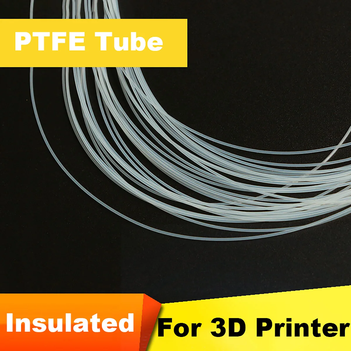PTFE Tube ID 0.3 0.5 0.6 1 1.2 1.5 1.58 1.7 1.8 1.9mm Capillary Insulated Hose Rigid Pipe Temperature Corrosion Resistance