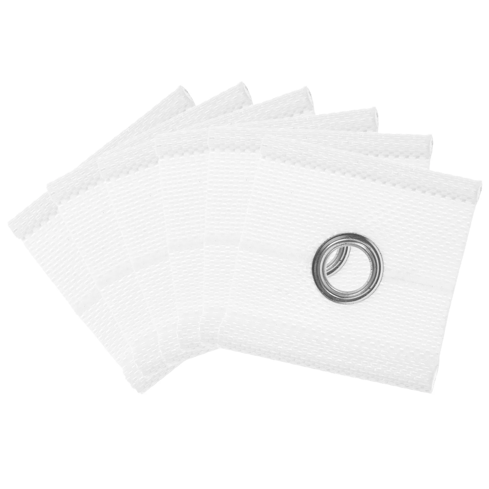 6Pcs Rv Awning Eyelets Lightweight Piping Fasteners for Caravan Camping Awning Rail Accessories Stable Secure Setup