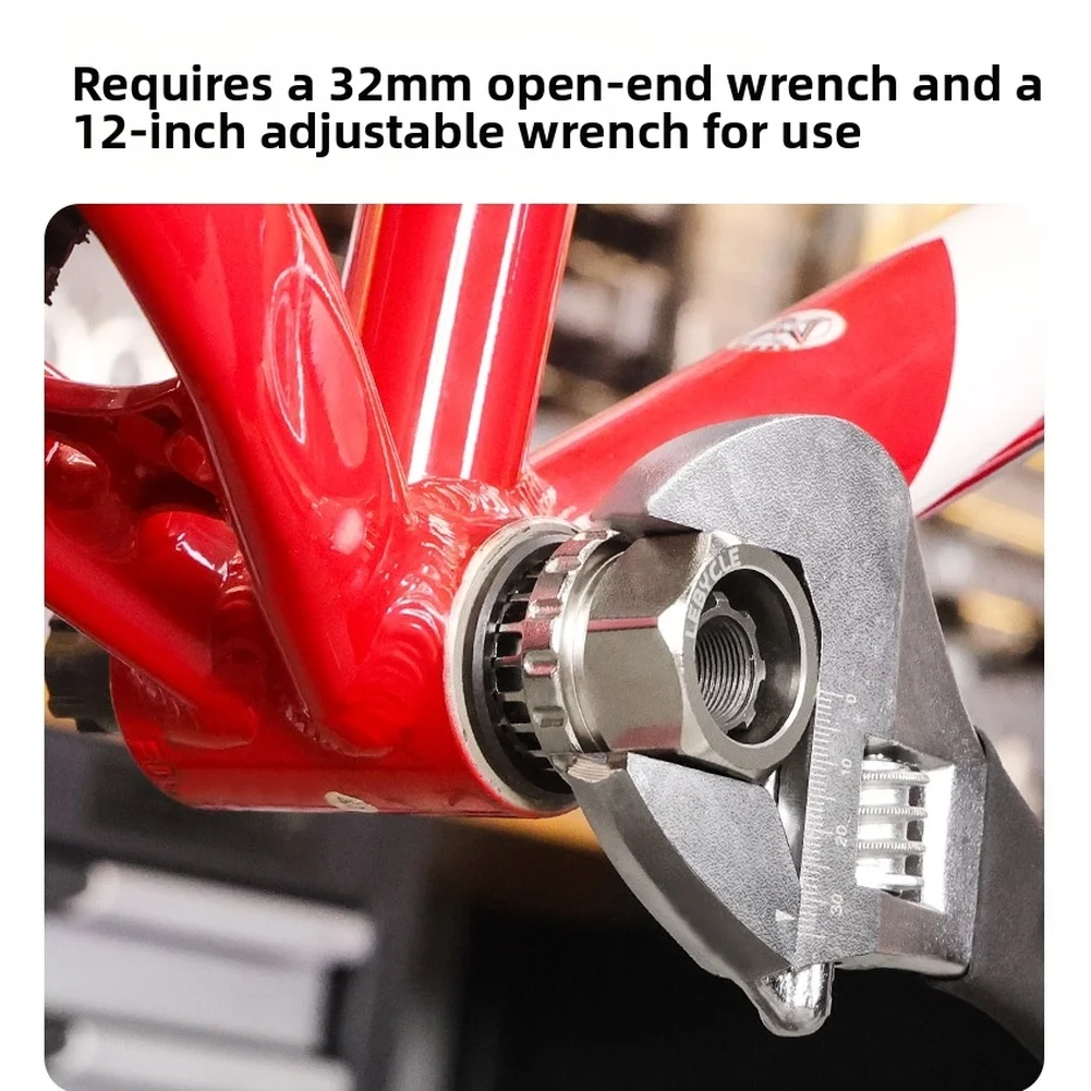 1 Pcs Bicycle 20T Bottom Bracket Tool Bottom Bracket Shell Puller Sleeve Carbon Steel For Raceface Bicycle Repair Tools