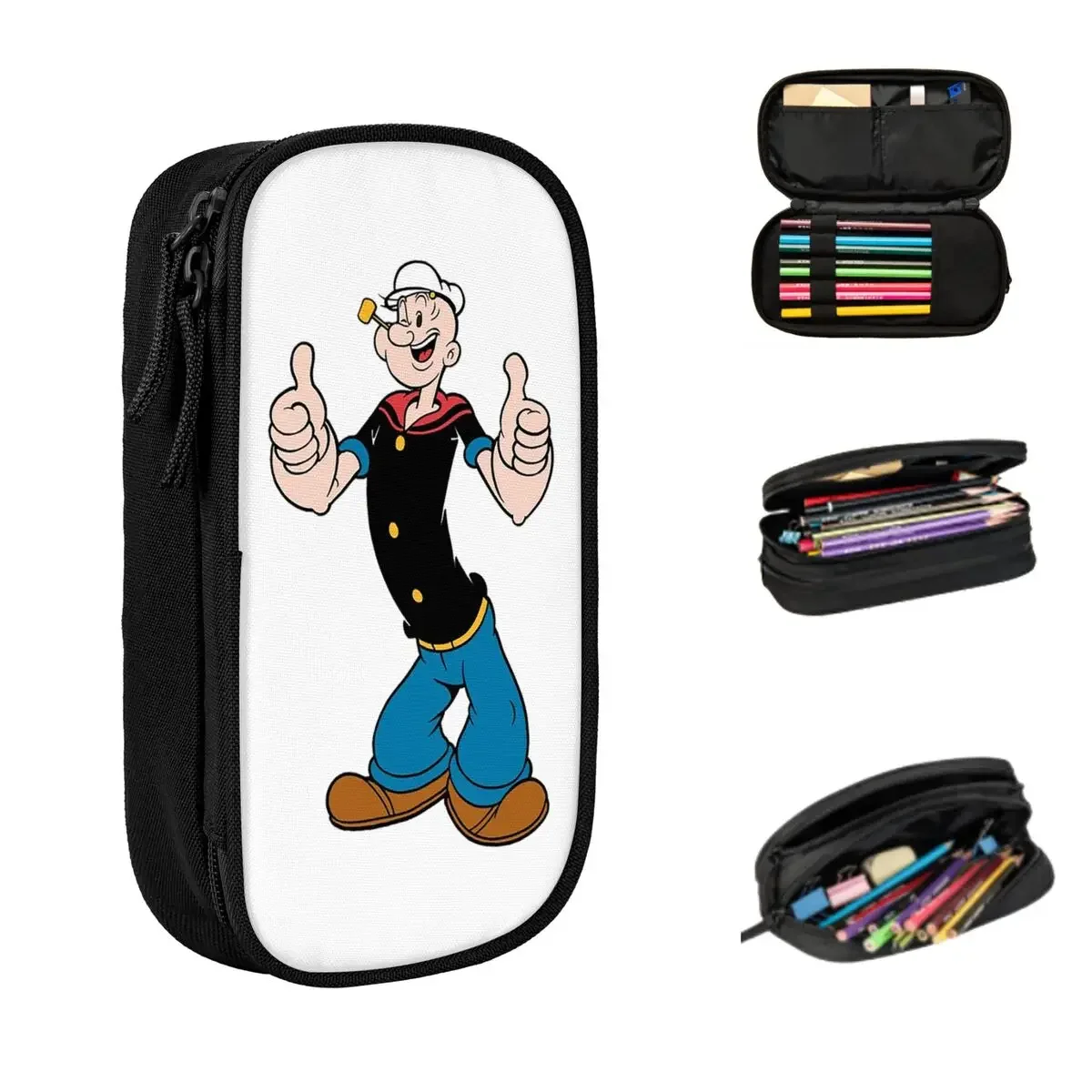 

Пеналы с изображением моряка для мальчиков и девочек, большие мешки для ручек и карандашей, школьные и офисные канцтовары