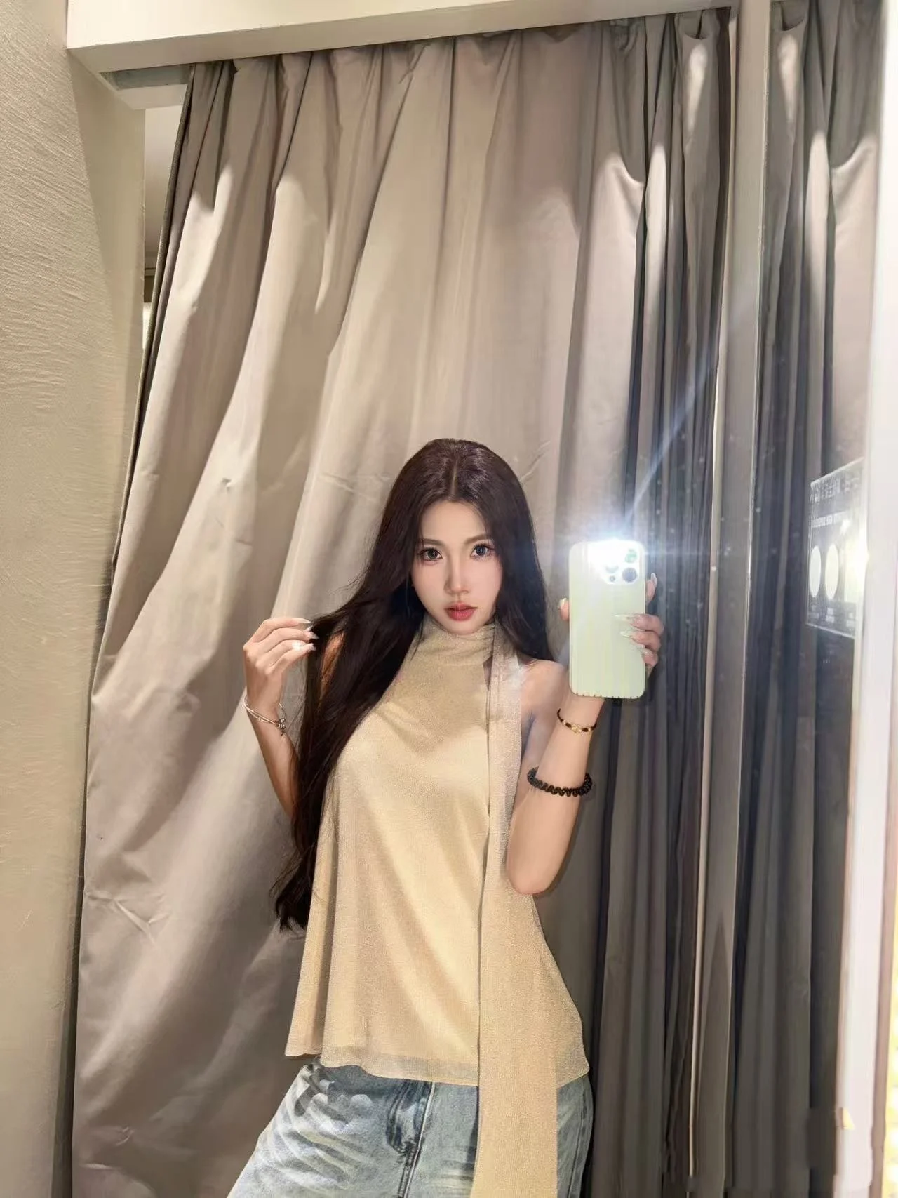 Faionable المعادن Tead عقدة سترة أعلى وصول جديد للنساء ربيع الخريف فضفاضة تناسب لباس غير رسمي ألياف البوليستر #4