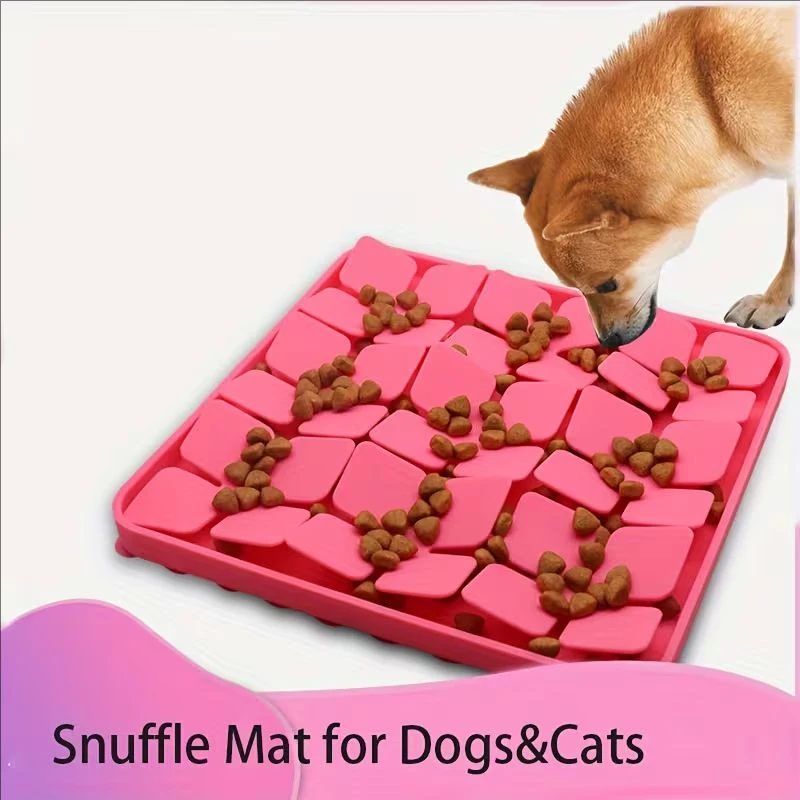 Slow Feeder Schnüffelmatte für Hundefutter mit Saugnapf zum Trainieren Ihrer Hundefühle, Anti-Erstickungs-Schnüffelmatten aus Silikon, Haustierzubehör – Detail 4