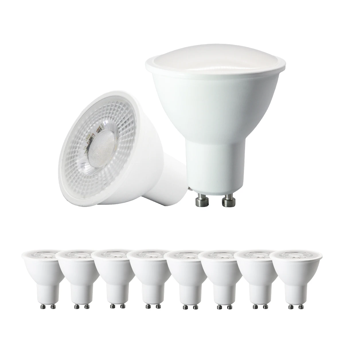 10PCS AC220V 230V Dimmable Foco GU10 Spot Light Bulb 9W 7W 5W 3W LED Lamps Warm Light Cool Light Daylight RA80+ Lampara