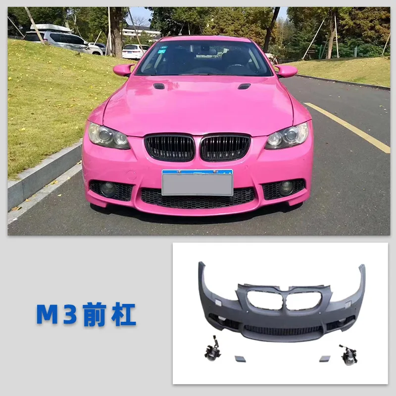 Suitable for  05-12 BMW E92 Modified M4 Body Kit 3 Series Two-Door E93 Convertible M3 Front Bumper Rear Bumper Kit Tail Diffuse