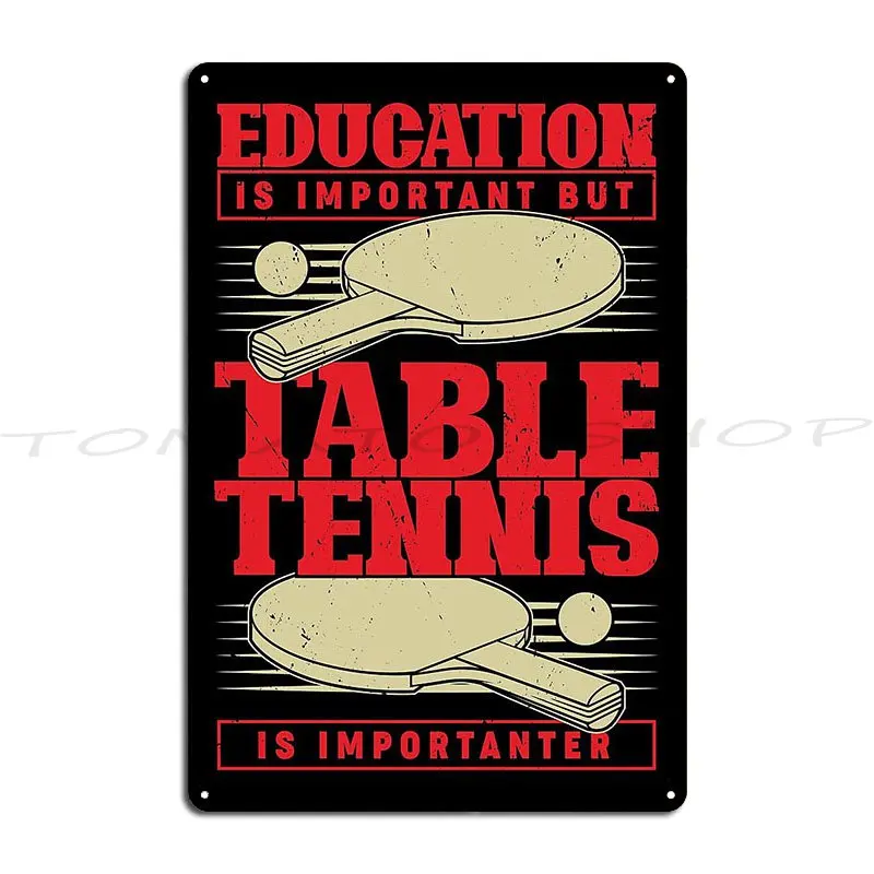 You're The Ping To My Pong Funny Table Tennis Pun Metal Sign Club  Garage Create Personalized  Tin Sign Poster