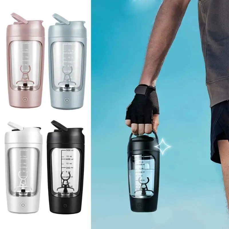 F92F Electric Shaker Bottle Rechargeable Shake Mixer Cup for Protein Mixing