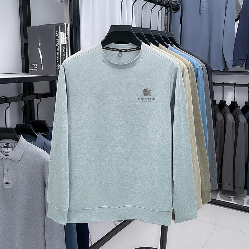2026 Neues Herren-Basic-Sweatshirt aus Komfortablem, Atmungsaktivem Stoff mit Langen Ärmeln für Herbst und Winter – Detail 15