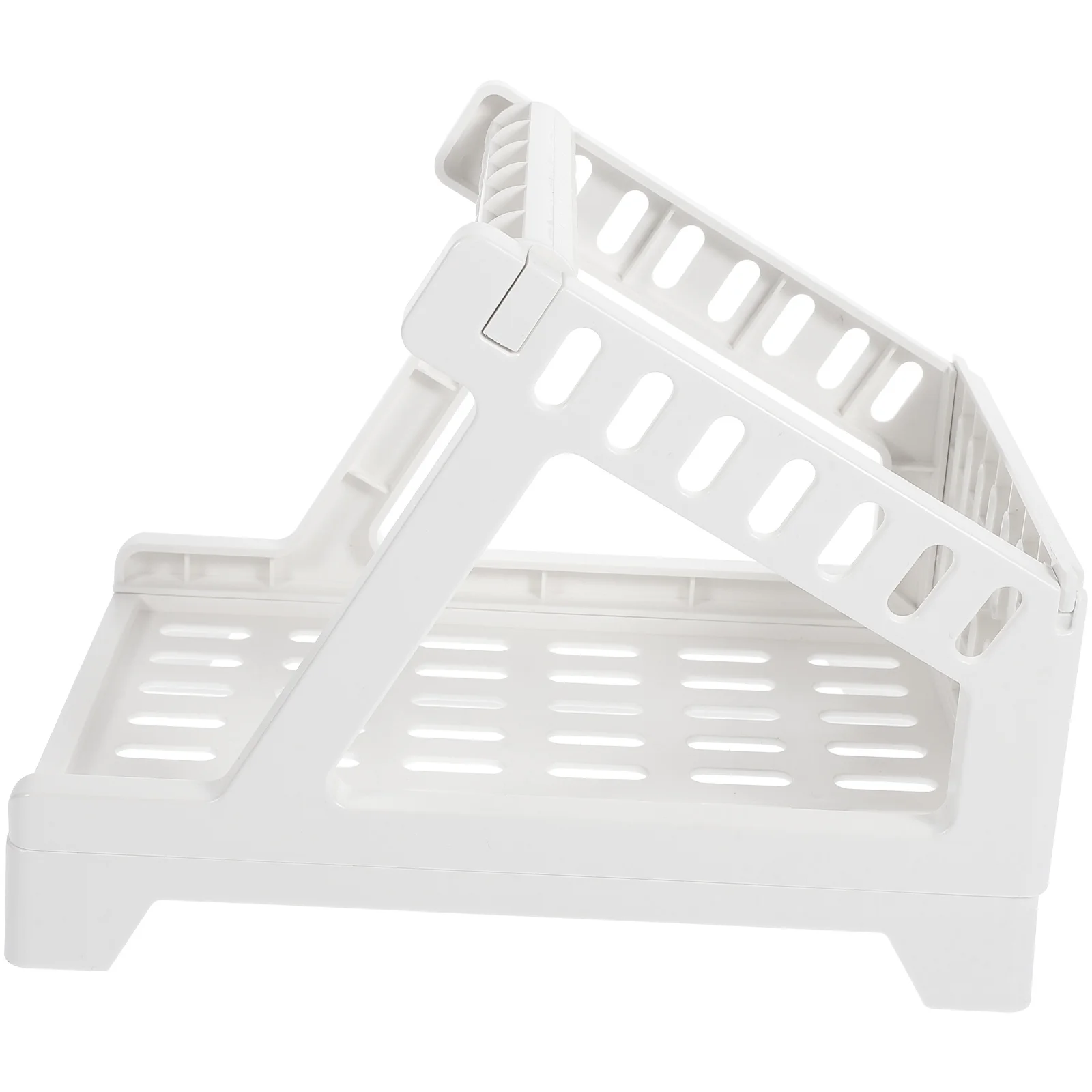 

Sturdy Abs Plastic Label Holder Large Thermal Rack Space-Saving Shipping Stand For Rolls Stacked Paper Easy Installation Desktop