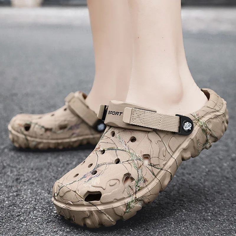 

MAEDEF Mens Clogs Slippers Sandals for Men Summer Shoes Men's Slippers Flip Flops Casual Beach Sandals Male Flats Garden Shoes
